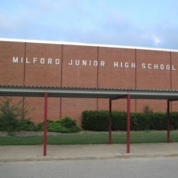 Milford Junior High building front